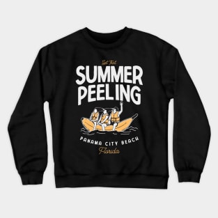 PANAMA CITY BEACH FLORIDA | Funny Puns Get That Summer Peeling Crewneck Sweatshirt